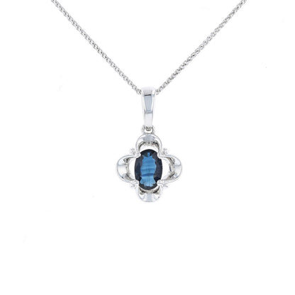 Petite Oval Sapphire Pendant
