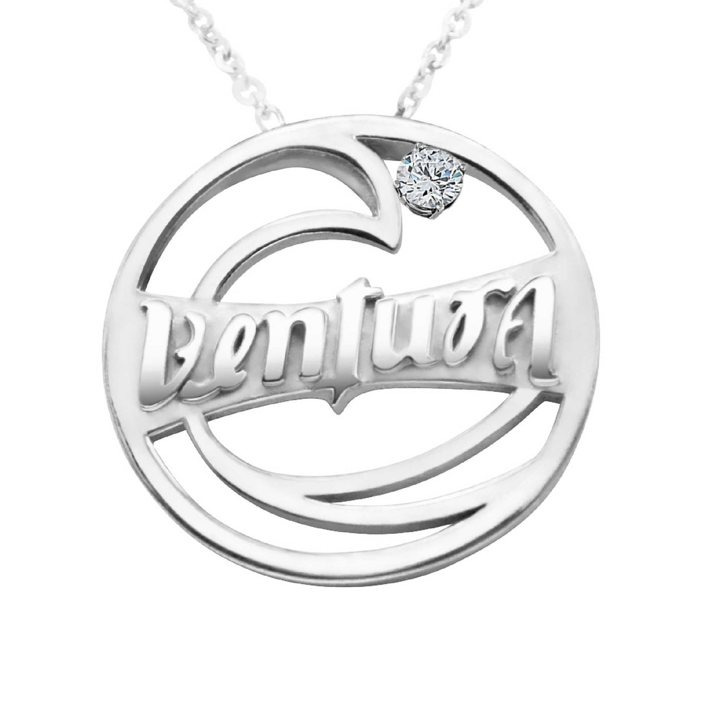 Ventura Wave Diamond Necklace