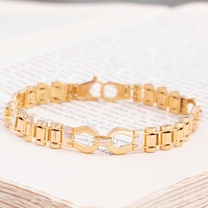 Vintage Horseshoe Link Bracelet, 18kt