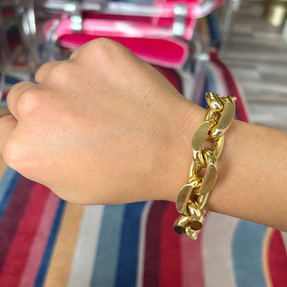 Vintage Jumbo Oval Link Bracelet