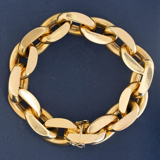 Vintage Jumbo Oval Link Bracelet